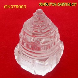 96 CT Natural Crystal Shree Yantra | Sphatik Shri Yantra | Shree Maha Laxmi Yantra
